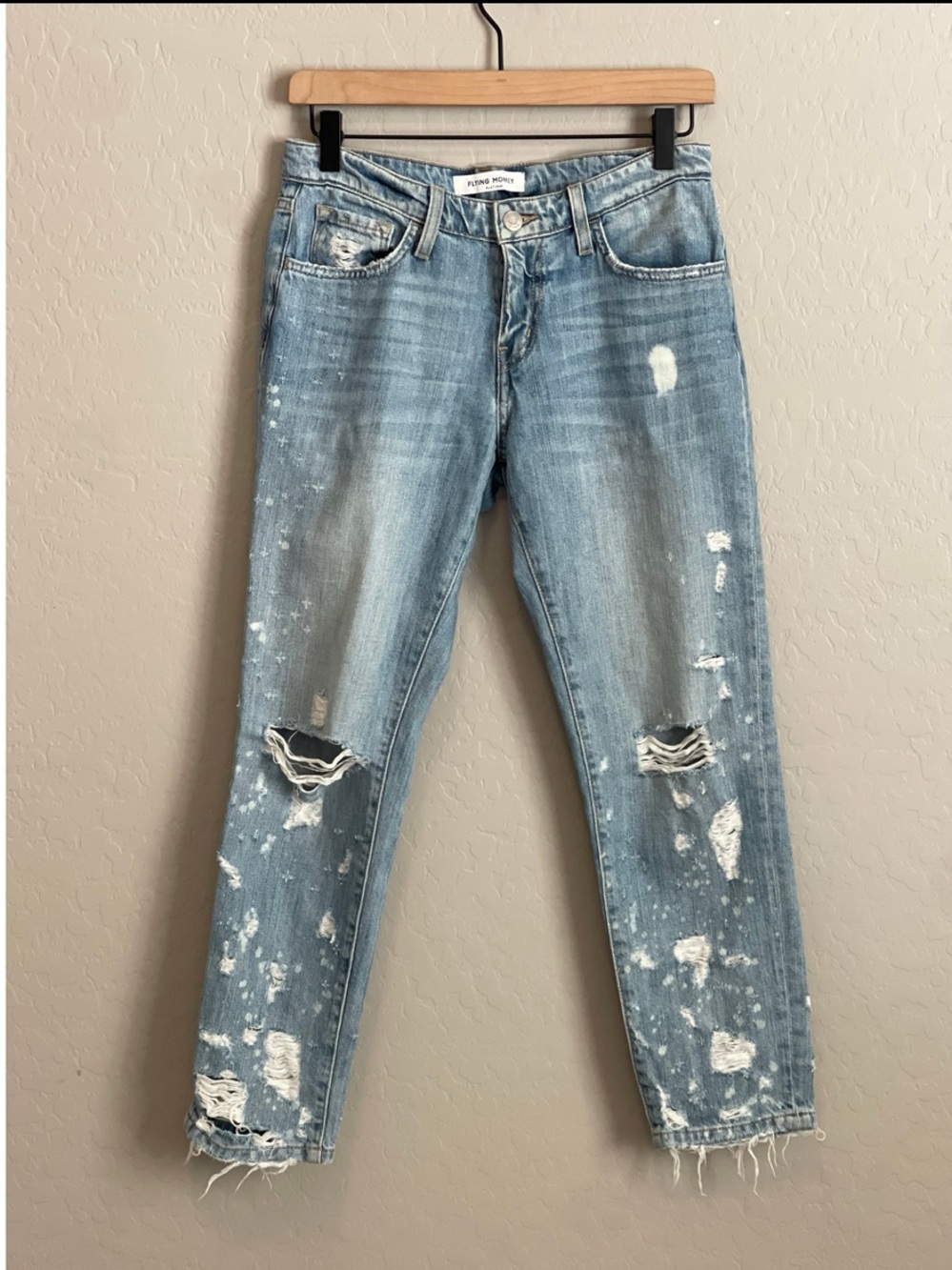 Flying Monkey Light Blue Distressed Jeans